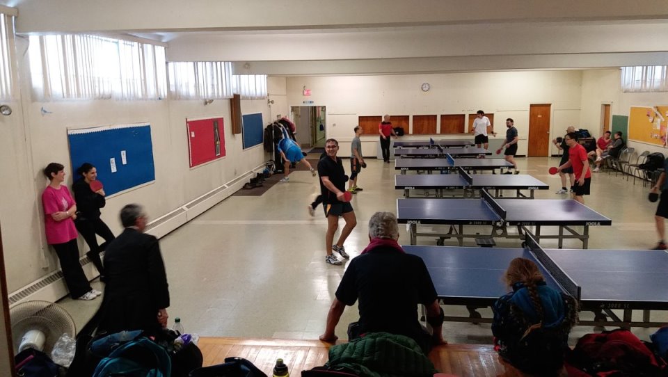 People playing ping pong